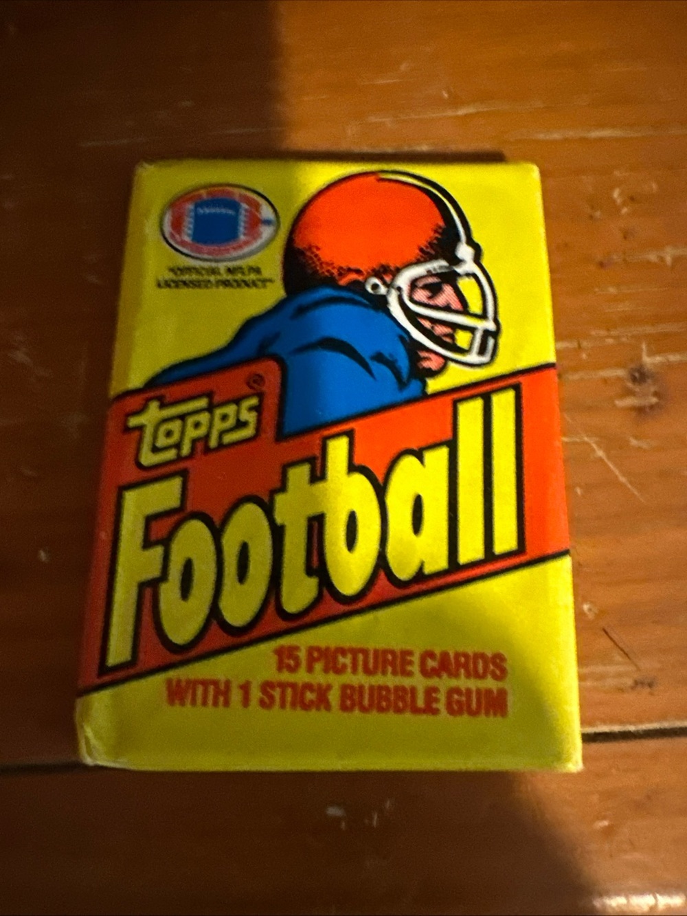 Topps Football Card Pack - Yellow, Orange, Blue